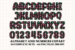 Halloween Alphabet png clipart, halloween letters doodle Product Image 4