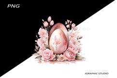 Easter Clipart, Easter Egg Clipart, Easter Bunny Png Product Image 1