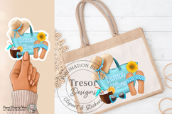 Summer Vibes Beach Tote Graphic Tee Tropical Vacation Style Product Image 10