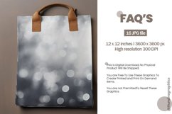 Silver Bokeh Pattern Digital Papers, Glitter Pattern Product Image 2