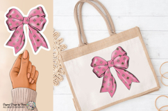 Pink Luxury Bow PNG Chic Fashion Ribbon Girly Design Art Product Image 4