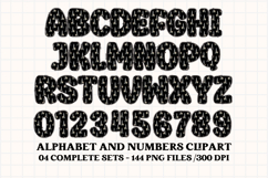 Shabby Chic letters doodle, shabby chic png alphabet clipart Product Image 4