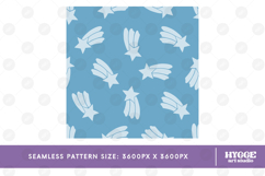 Boho Star Seamless Pattern Nursery Tile PNG DTF Baby Kids Product Image 2