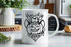 Halloween Cowboy Cut file Howdy Pumpkin Cowboy SVG tshirt Product Image 4