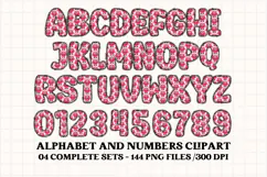 Cute Kids Monster Alphabet & Numbers doodle PNG Clipart Product Image 4