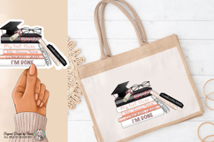 Graduation Books PNG Grad Cap School Glam Design Art Product Image 8