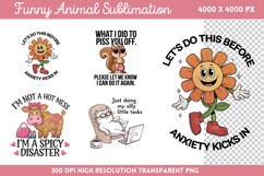 Funny Animal Sublimation PNG Product Image 1