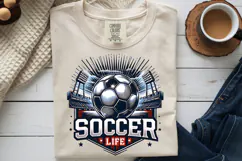 Soccer Life PNG, Sports Sublimation Design Product Image 9