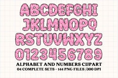 Valentine Alphabet Clip Art, valentines day letters doodle Product Image 4