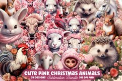 Christmas Watercolor Clipart Bundle, Christmas Mega Bundle Product Image 8