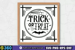 Trick or treat SVG, Vintage Halloween Sign SVG Product Image 3
