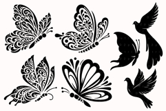 Floral Flowers Decorative SVG Bundle, Wedding Flower Clipart Product Image 15