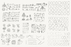 Hand Drawn Whimsical Wedding Clipart Product Image 10