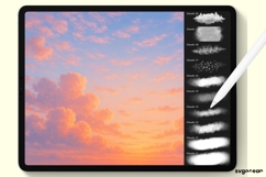 Storm and Cloud Procreate Brushes | Weather | Stamps Product Image 8