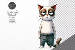Funny cat clipart, Cat clipart, Animals clipart Product Image 1