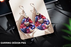 Valentines Day Teardrop Sublimation- Valentines Day Earring Product Image 1