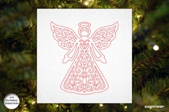 Christmas Angel Ornament Laser Cut | Glowforge | SVG Product Image 2