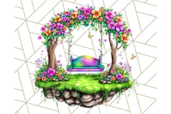 Bright Floating Island PNG Clipart for Fantasy Worlds & Maps Product Image 2