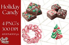 Christmas Candy Clipart PNG, Realistic Holiday Treats Product Image 1