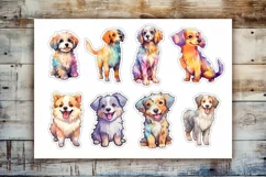 56 Watercolor Dogs | Stickers For Cricut | PNG Product Image 11