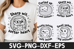 Funny Hedgehog SVG | Cute Hedgehog Quotes PNG DXF EPS SVG Product Image 1