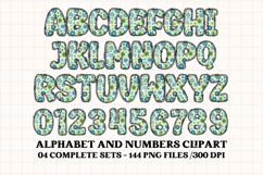 Earth Day Alphabet png clipart, earth day letters doodle Product Image 4