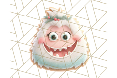 Kawaii Christmas Yeti PNG Clipart, Cute Bigfoot Holiday Art Product Image 2