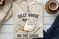Silly Goose On The Loose PNG, Summer Goose Beach Sublimation Product Image 8
