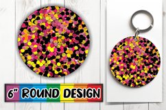 Sparkly Glitter Round Design for Sublimation Product Image 1