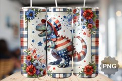 4th Of July Dinosaur Tumbler Bundle - 15 Designs Product Image 11