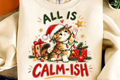 Funny Christmas PNG, Christmas PNG, Trending Christmas Cat Product Image 2