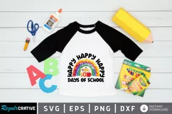 Happy 100 Days Of School SVG, School SVG Design Product Image 1
