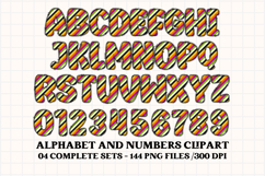 Halloween Alphabet png clipart, halloween letters doodle Product Image 4