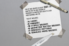 130 Fine Liners For Procreate, Micron Brushes Procreate Product Image 10