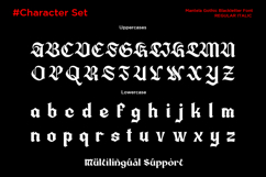 Mantela - Gothic Blackletter Font Product Image 10