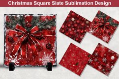 Christmas Square Sublimation Slate Designs Product Image 1