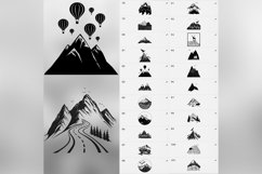 100 Procreate Mountains Stamp Brushes Product Image 11