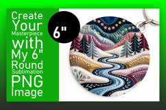 Bright Round Design for Keychains , Holiday Product Image 1