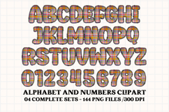 Halloween Alphabet png clipart, halloween letters doodle Product Image 4