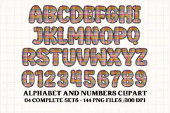Halloween Alphabet png clipart, halloween letters doodle Product Image 4