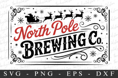 North Pole Brewikg Co.Svg | Christmas svg Product Image 1