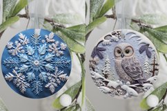 3d Christmas ornament png, 3d Christmas sublimation Product Image 10