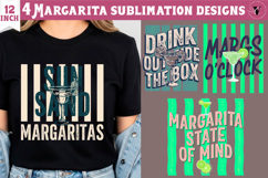 4 Summer Sublimation Clipart | Margarita PNG Product Image 1