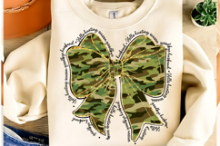 Coquette Hunting Camo Bow Sublimation, Hunting season PNG, Product Image 3