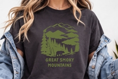 Great Smoky Mountains SVG | Mountain Forest Illustration Product Image 2