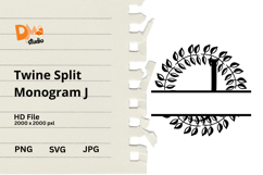 Twine Split Monogram Product Image 1