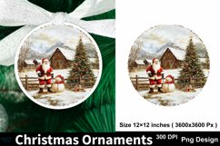 Christmas Ornaments PNG Round Sign PNG, Christmas Round Sign Product Image 1