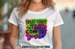 Great thing never never came from comfort zones PNG Product Image 2