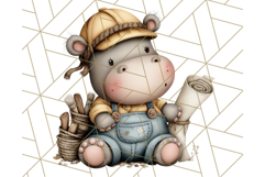 Zoo Animal Occupations PNG, Cute Career Clipart Product Image 2