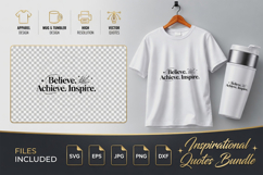 Believe Achieve Inspire Motivational SVG - Quote Cut Files Product Image 1